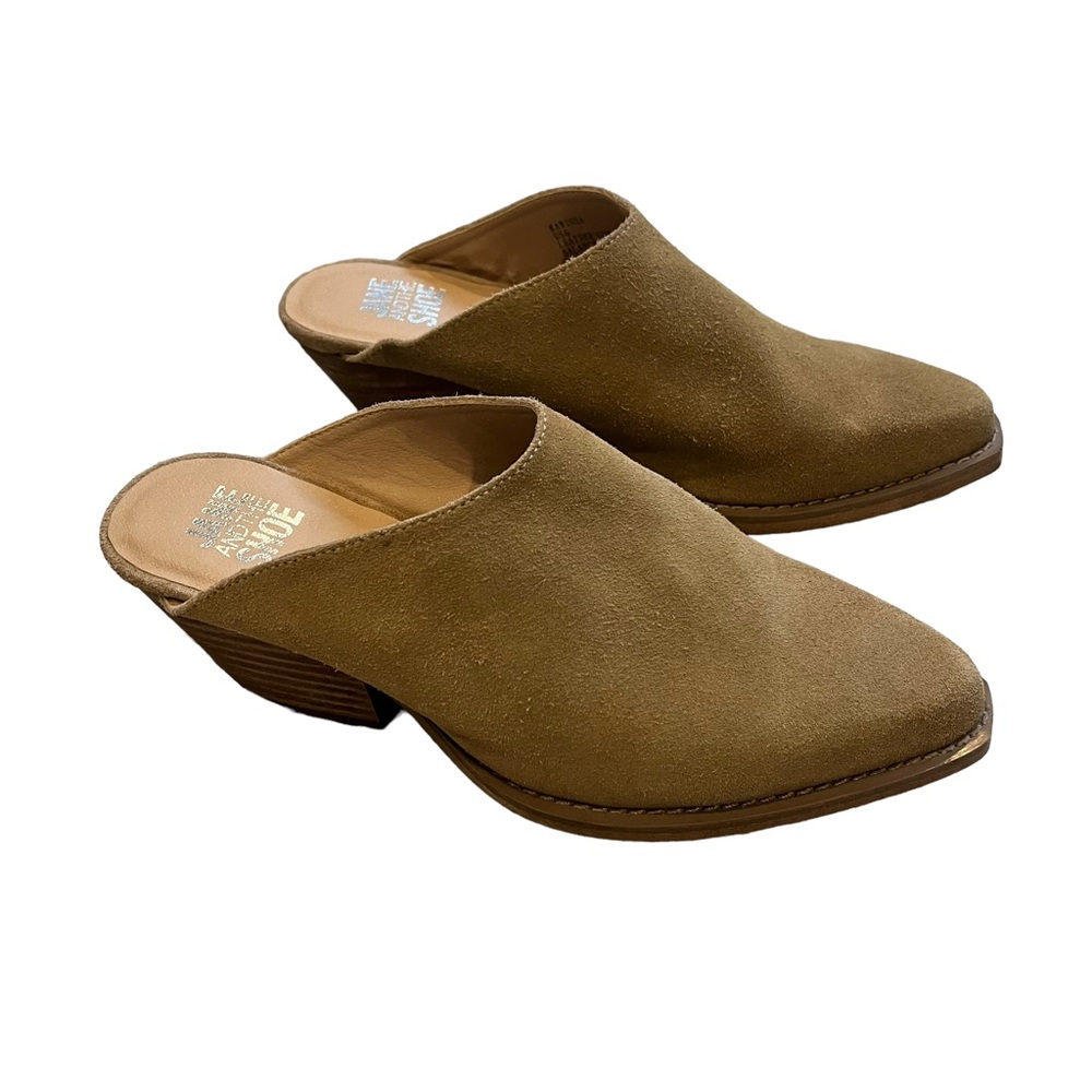 Jane and the Shoe Karissa Tan Suede Mule, Sz 6 - Picture 2 of 14